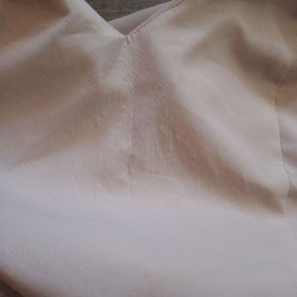 Symphony Of Venus Sheer Chiffon Covers Sweatheart Bodice Gown Blush Sze 12 Blush - Picture 11 of 13